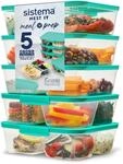 Sistema Nest IT Frischhaltedosen Meal Prep Boxen | 1,9 l luftdichte...