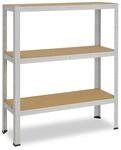 shelfplaza Office 90x70x60 cm Schwerlastregal in lichtgrau mit 3 B&ouml;den und 175...