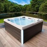 Tronitechnik&reg; Outdoor Whirlpool Spa TORCELLO au&szlig;en Badewanne wei&szlig; 210cm x...