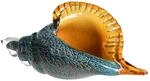 GILDE GLAS art Glasskulptur - Riesenmuschel - H.13 cm B 28,5 cm - Handarbeit