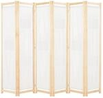 vidaXL Holz Raumteiler 6-TLG. Paravent Trennwand Umkleide Sichtschutz Spanische...