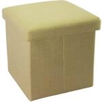 INTIRILIFE Faltbarer Sitzhocker 30x30x30 cm in FR&Uuml;HLINGS GR&Uuml;N - Sitzw&uuml;rfel...
