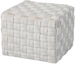 SVITA Poppy Hocker Sitzpouf geflochten Sitzhocker Pouf Fu&szlig;hocker f&uuml;r Sessel