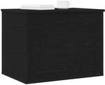 vidaXL Aufbewahrungsbox Schwarz Eichen-Optik 60 x 42 x 46 cm, Wohzimmer...