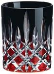 RIEDEL Laudon Tumbler - schwarz/rot - Einzelpackung, Trinkglas, Kristallglas,...
