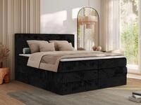 MKS MEBLE Boxspringbett mit Matratze H4, Bett mit Bettkasten und Stauraum,...