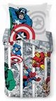 Marvel Comics Comic Cool 100% Baumwolle Kinderbettw&auml;sche-Set 135x200 cm