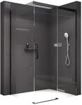 BERNSTEIN&reg; Duschkabine mit Schiebet&uuml;r Eckdusche DX906 FLEX Schwarz matt-...