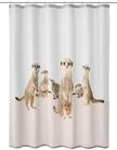 Kleine Wolke Duschvorhang Textil SURIE Beige 180 x 200 cm