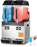 VEVOR kommerzielle Slush-Maschine 12 L x 2 Doppeltank Slush-Eismaschine Slushy