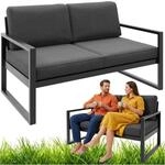 Beautysofa24 Stella Gartensofa 2-Sitzer Metall inkl. Kissen Wetterfest Outdoor...