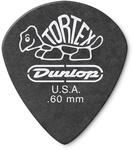 Dunlop Pitch Black Jazz-Gitarrenplektren 12 St&uuml;ck .60mm
