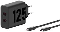 Motorola Turbopower &ndash; 125-W-Handyladeger&auml;t mit Zwei USB-C-Anschl&uuml;ssen,