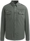 Camp David Herren Cargohemd Langarm mit Artworks Dusty Green, M