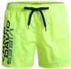 Camp David Herren Badehose mit Logo Print Neon Lime, XXL