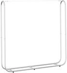 vidaXL Brennholzregal 150x25x150 cm Verzinkter Stahl, Kaminholzregal,...