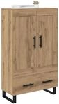 vidaXL Highboard Artisan-Eiche 69,5 x 31 x 115 cm Holzwerkstoff, Wohnzimmer