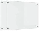 vidaXL K&uuml;chenr&uuml;ckwand 2 pcs Transparent 70 x 50 cm Geh&auml;rtetes Glas,...