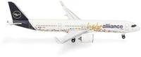 Herpa Modellflugzeug Lufthansa Airbus A321neo Help Alliance, Miniatur im Ma&szlig;stab
