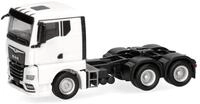 Herpa LKW Modell MAN TGX GN Zugmaschine 3achs, wei&szlig;, Miniatur im Ma&szlig;stab 1:87,