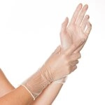 Hygostar VINYL-Handschuhe IDEAL LONG puderfrei, extra lange Stulpe, wei&szlig;,...