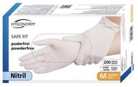 FRANZ MENSCH Hygonorm Nitrilhandschuh SAFE FIT weiss M puderfrei 100er Box,...