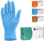 ABENA Nitrilhandschuhe S, 200 St&uuml;ck &ndash; Einmalhandschuhe Blau, handschuhe...