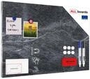 ALLboards Metallische Magnettafel DARK STONE, 60x40cm MetalBoards Memoboard...