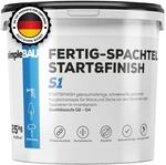 simpleBAU Spachtelmasse Wei&szlig; Innen 25 kg &ndash; Gebrauchsfertige Fertigspachtel...