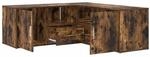 vidaXL Eckregal, Eckschrank 2 Montagem&ouml;glichkeiten, Schrank mit Stauraum,