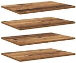 vidaXL Regalbrett 4 pcs Braun 60 x 40 x 1,5 cm Holzwerkstoff, Robuste