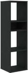 vidaXL B&uuml;cherregal Schwarz 34x31x112 cm Holzwerkstoff, Lagerschrank,...