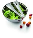 PHILIPPI - Insalata doppelwandige Salatschale mit Besteck - Klassische Form,