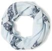 Cecil Loop Schal mit Leo-Streifen watercolour blue A