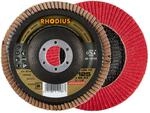 RHODIUS TOPline LGK FK F&auml;cherschleifscheibe 125 x 22,23 mm K80 10 Stk