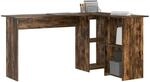 vidaXL Schreibtisch Ger&auml;ucherte Eiche 142 x 102 x 73 cm Holzwerkstoff, Moderner