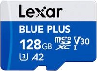 Lexar Blue Plus 128 GB MicroSD-Speicherkarte UHS-I mit SD-Adapter, bis zu 170 MB/s