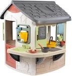 Smoby Life &ndash; Matschk&uuml;che &ndash; K&uuml;che mit T&ouml;pfen und Geschirr &ndash; Gro&szlig;e