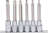 KS Tools 918.1665 1/2 CHROMEplus Bit-Stecknuss-Satz Innen6kant, Kugelkopf,