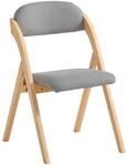 SoBuy Klappstuhl Holz gepolstert &ndash; Klappstuhl ergonomisch & faltbar,...