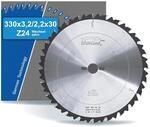 blueline Kreiss&auml;geblatt | 330x30 Z24 Wechselzahn, Spandickenbegrenzer,...