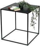 DanDiBo Couchtisch Schwarz Metall L Beistelltisch Wohnzimmer 96252 Tisch