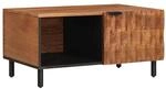 vidaXL Couchtisch Braun 80 x 50 x 40 cm Massivholz Mango, Couchtisch f&uuml;r...