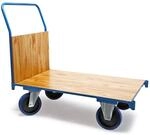 Wiltec Plattformwagen bis 600 kg 100x60 mm, Transportkarre mit Vollgummireifen,