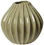 broste Copenhagen Wide Vase L Dry sage 30cm