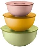 Guzzini - Set mit 3 Beh&auml;ltern mit Deckeln Everywhere, Bio-Farben, verschiedene