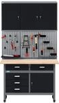 K&uuml;pper Werkstatt Sparset 70424-9, 120 cm, Werkbank, H&auml;ngeschrank, Lochwand...