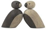 Kay Bojesen Spatzenp&auml;rchen klein Figuren 5.5 cm Holzfiguren, Holz