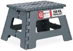 Relaxdays 2 x Klapphocker M, faltbar, tragbar, Reise Tritthocker, Kinder Badhocker,