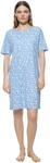Mey Nachtw&auml;sche Serie Flower Meadow Damen Nachthemden Blue Silk S(38)